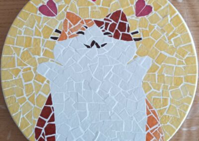 Dessous de plat "amour de chat" | G.B.S.a Mozaic
