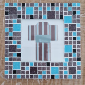 QR cadre kimono bleu