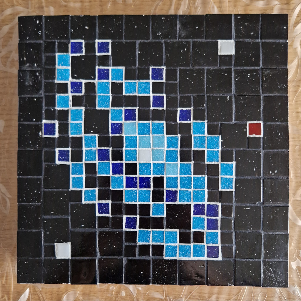 Galaxie en pixel art