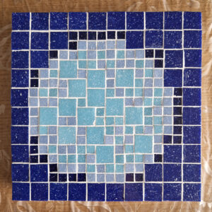 Lune bleue en pixel art